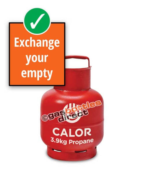 3.9kg Propane Calor Gas Bottle Cylinder Refill