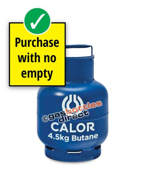 4.5kg Butane Calor Gas Bottle - New Full Cylinder